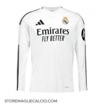 Real Madrid Maglia Gara Casa Repliche 2024-25 Maniche Lunghe